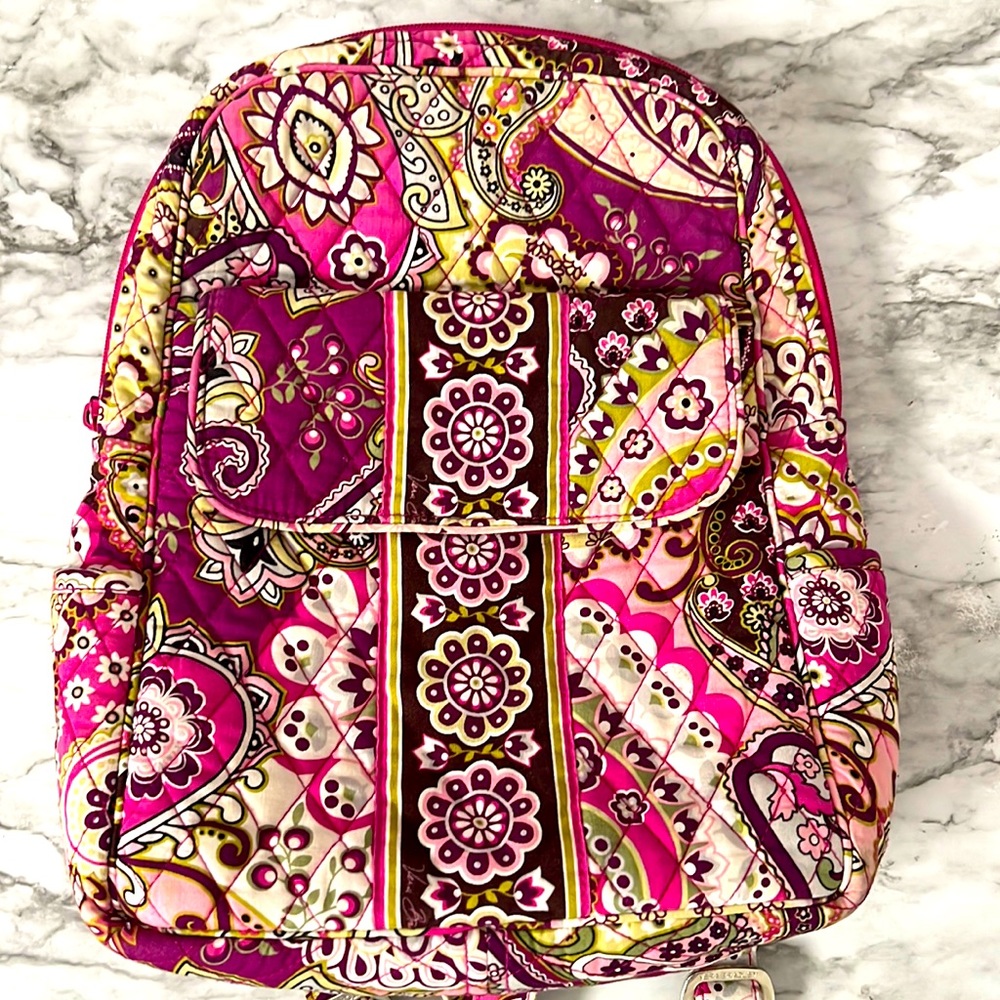 Vera Bradley retired patterned: Very Berry Paisley backpack. Lots more life left